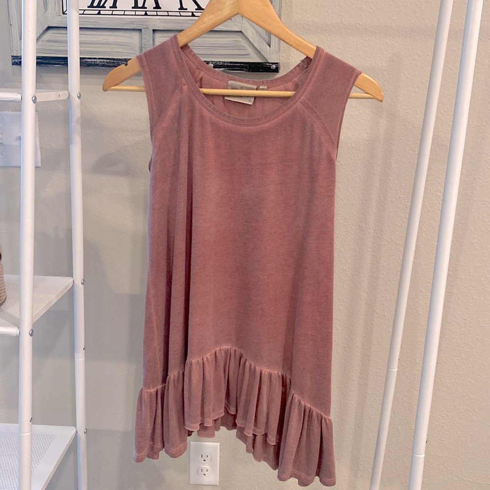 Dantelle long tank in size medium. Color dark pink